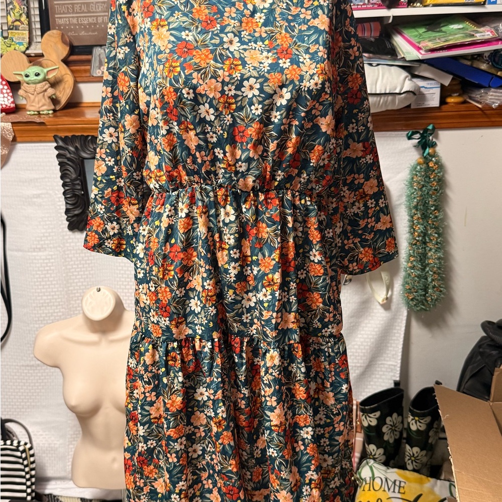 Floral Print Dress - Picture 2 of 5